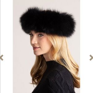Overland genuine fox fur head warmer